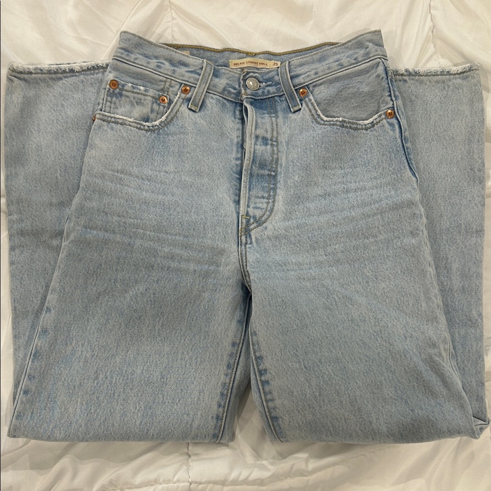 Levi's Light Wash Straight Leg Jeans